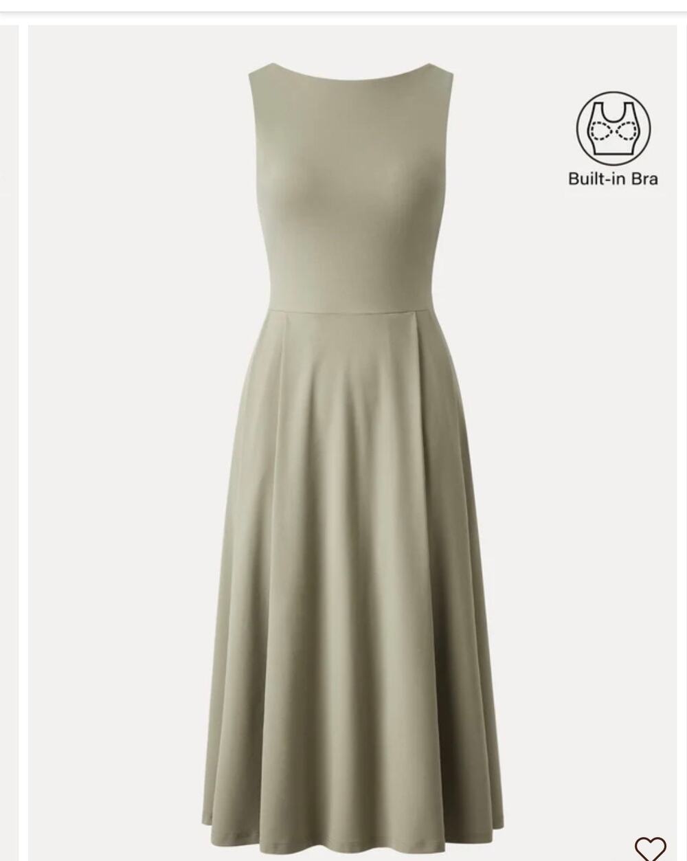 New OGL Women's Size M Petite Green Boatneck Bamboo Ponte Brami Midi Dress
